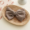 Women's Cloth Minimalist Pure Handmade Knotted Bow Spring Clip Hairpin Headwear Accessories