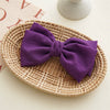 Women's Cloth Minimalist Pure Handmade Knotted Bow Spring Clip Hairpin Headwear Accessories