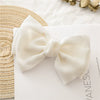 Women's Cloth Minimalist Pure Handmade Knotted Bow Spring Clip Hairpin Headwear Accessories