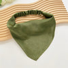 Women's Cloth Satin Bag Scarf Hair Elastic Belt Triangle Geometric Hair Accessories