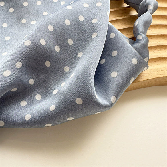 Women's Cloth Satin Bag Scarf Hair Elastic Belt Triangle Geometric Hair Accessories