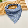 Women's Cloth Satin Bag Scarf Hair Elastic Belt Triangle Geometric Hair Accessories