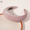 Women's Cloth Solid Color Widebrimmed Stripe Pure Handmade Headband