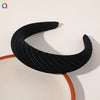 Women's Cloth Solid Color Widebrimmed Stripe Pure Handmade Headband