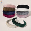 Women's Cloth Solid Color Widebrimmed Stripe Pure Handmade Headband