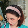 Women's Cloth Solid Color Widebrimmed Stripe Pure Handmade Headband