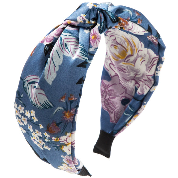 Women's Cloth Widebrimmed Flower Headband With Printing Bohemian Style Fashion Hair Accessories