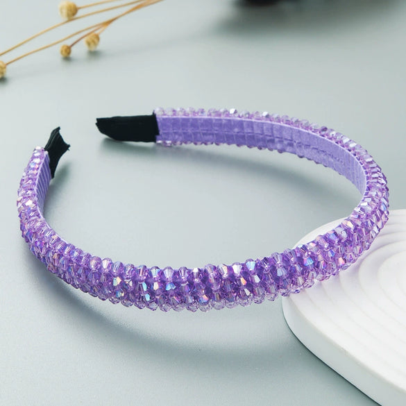 Women's Cloth Woven Crystal Hair Hoop
