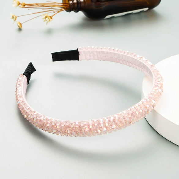 Women's Cloth Woven Crystal Hair Hoop
