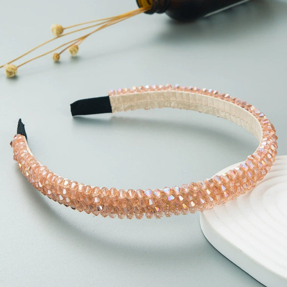 Women's Cloth Woven Crystal Hair Hoop