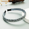 Women's Cloth Woven Crystal Hair Hoop