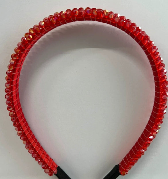 Women's Cloth Woven Crystal Hair Hoop
