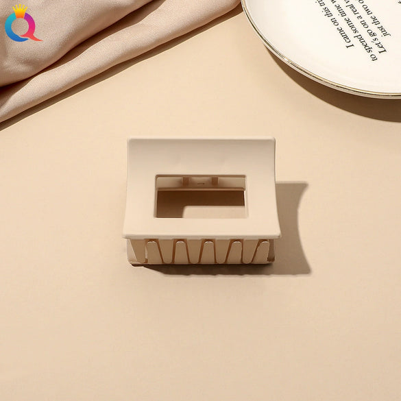 Women's Coffee Brown Frosted Shark Hair Clip Handmade Fashion Hair Accessory In Ps Abs And Pc