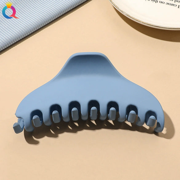 Women's Coffee Brown Frosted Shark Hair Clip Handmade Fashion Hair Accessory In Ps Abs And Pc