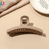 Women's Coffee Brown Frosted Shark Hair Clip Handmade Fashion Hair Accessory In Ps Abs And Pc