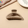 Women's Coffee Brown Frosted Shark Hair Clip Handmade Fashion Hair Accessory In Ps Abs And Pc