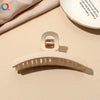 Women's Coffee Brown Frosted Shark Hair Clip Handmade Fashion Hair Accessory In Ps Abs And Pc