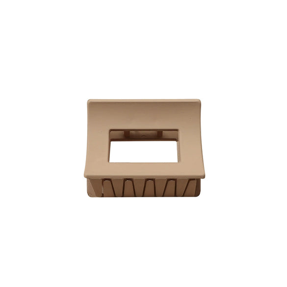 Women's Coffee Brown Frosted Shark Hair Clip Handmade Fashion Hair Accessory In Ps Abs And Pc