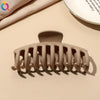 Women's Coffee Brown Frosted Shark Hair Clip Handmade Fashion Hair Accessory In Ps Abs And Pc