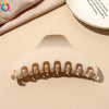 Women's Coffee Brown Frosted Shark Hair Clip Handmade Fashion Hair Accessory In Ps Abs And Pc
