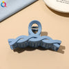 Women's Coffee Brown Frosted Shark Hair Clip Handmade Fashion Hair Accessory In Ps Abs And Pc