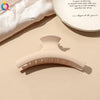 Women's Coffee Brown Frosted Shark Hair Clip Handmade Fashion Hair Accessory In Ps Abs And Pc