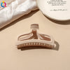 Women's Coffee Brown Frosted Shark Hair Clip Handmade Fashion Hair Accessory In Ps Abs And Pc