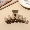 Women's Coffee Brown Frosted Shark Hair Clip Handmade Fashion Hair Accessory In Ps Abs And Pc