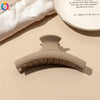 Women's Coffee Brown Frosted Shark Hair Clip Handmade Fashion Hair Accessory In Ps Abs And Pc