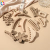 Women's Coffee Brown Frosted Shark Hair Clip Handmade Fashion Hair Accessory In Ps Abs And Pc