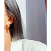 Women's Cold Style Copper Eightpointed Star Water Drop Earrings With Microencrusted Zircon And Electroplating