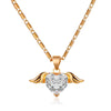 Women's Cold Style Copper Heart Shaped Geometric Stacked Clavicle Necklace With Electroplating
