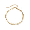Women's Cold Style Geometric Copper Snake Bone Chain Necklace With Electroplating