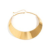 Women's Cold Style Geometric Iron Necklace With Imitation Pearl And Glossy Electroplated Metal Ring Pendant