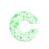 Women's Color Matte Thick Round C Shaped Hole Free Ear Clip Earrings Geometric Pattern Painted Finish