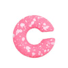 Women's Color Matte Thick Round C Shaped Hole Free Ear Clip Earrings Geometric Pattern Painted Finish