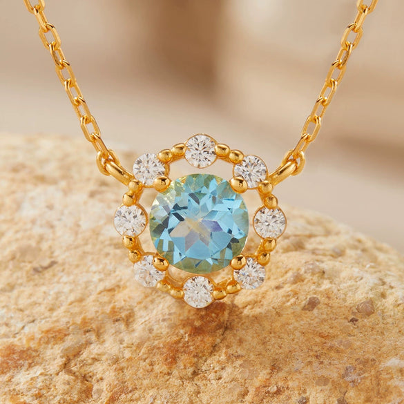 Women's Colored Gemstone Ring Jewelry Set S925 Sterling Silver Geometric Style Set With Gemstones