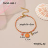 Women's Colorful Braided Stainless Steel Geometric Pattern Electroplated Bracelet