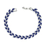 Women's Colorful Crystal Zircon Rhombus Patterned Electroplated Willow Leaf Bracelet Wholesale Fashion Jewelry