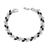 Women's Colorful Crystal Zircon Rhombus Patterned Electroplated Willow Leaf Bracelet Wholesale Fashion Jewelry