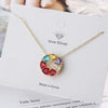 Women's Colorful Diamond Zircon Short Clavicle Chain Necklace With Geometric Design Copper O Chain