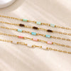 Women's Colorful Shell Bead Dopamine Bracelet Stainless Steel Electroplated