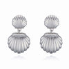 Women's Conch Shell Earrings Copper With Zirconia Animal Zodiac Style
