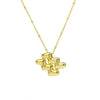 Women's Constellation Fashion Pendant Necklace Copper Brass Electroplating Clip Bead Chain
