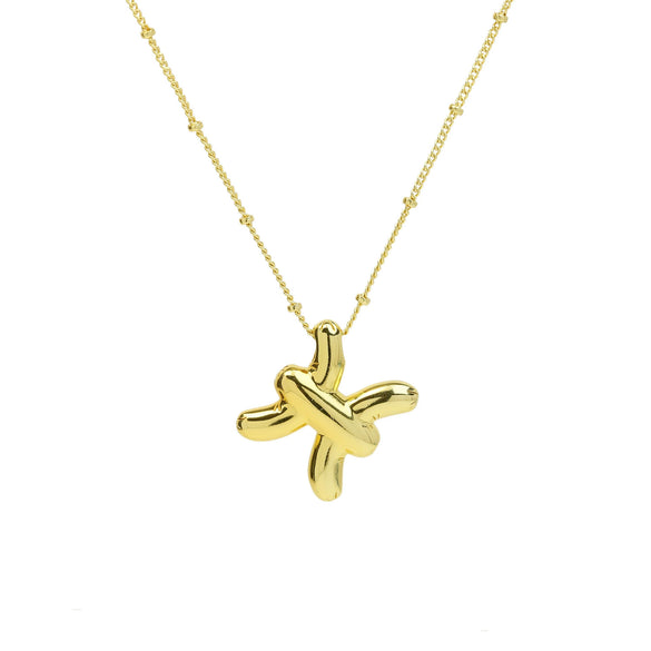 Women's Constellation Fashion Pendant Necklace Copper Brass Electroplating Clip Bead Chain
