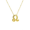 Women's Constellation Fashion Pendant Necklace Copper Brass Electroplating Clip Bead Chain