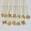 Women's Constellation Fashion Pendant Necklace Copper Brass Electroplating Clip Bead Chain