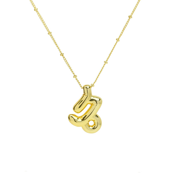 Women's Constellation Fashion Pendant Necklace Copper Brass Electroplating Clip Bead Chain