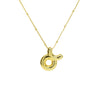 Women's Constellation Fashion Pendant Necklace Copper Brass Electroplating Clip Bead Chain