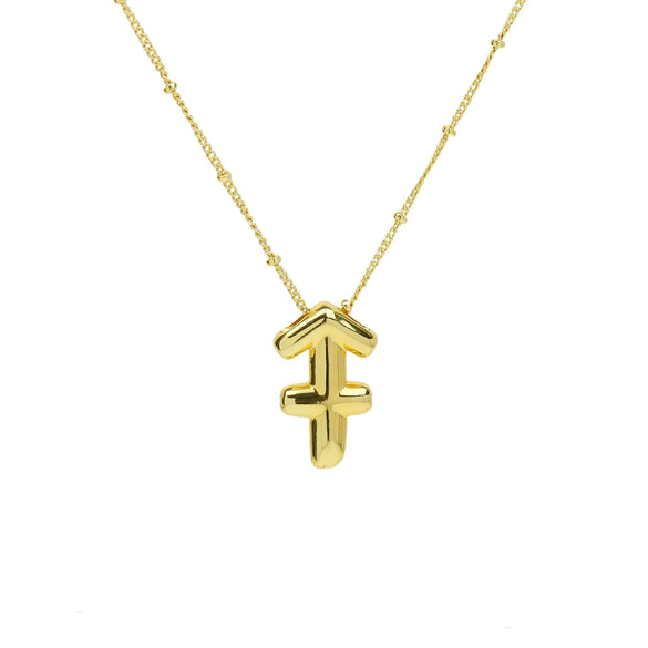 Women's Constellation Fashion Pendant Necklace Copper Brass Electroplating Clip Bead Chain